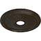 Ekena Millwork Diane Ceiling Medallion (Canopies up to 5 3/8"), 18"OD x 3 5/8"ID x 1 1/8"P, Stone Hearth Crackle CM18DISHC - alternate 3